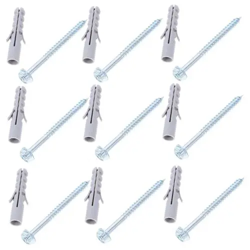 Produktbild: ULTECHNOVO Hochleistungs-tv-halterungsschrauben 10 Sets Für Wandmontage Und Dunstabzugshaube Sichere Installation Und Stabile Spreizdübel