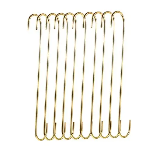 Produktbild: ULTECHNOVO Elegante Heim- Und Gartendekoration – 10 S-haken – Blumentopf-aufhängehaken Mit Rundem Design Für Zäune Und Türen