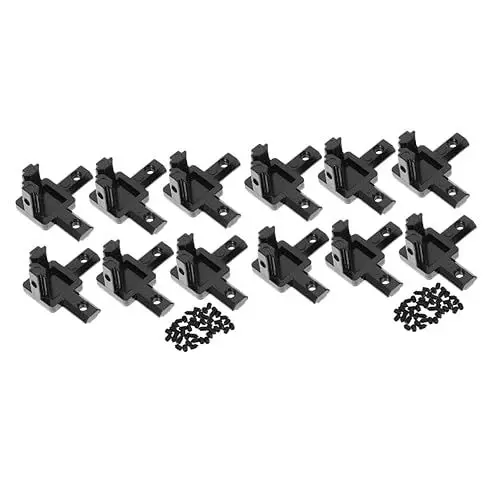 Produktbild: ULTECHNOVO 12 Stk Aluminium-strangpressverbinder 80/20 Aluminium-strangpressprofil 2020 Aluminium-extrusion T-schlitz-aluminium-strangpressprofil Eckwinkel Ecke Aus Aluminium