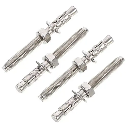 Produktbild: ULTECHNOVO 12 Stk Expansions schrauben Bolzen Sitzdehnschraube Ankerschrauben Zugbolzen edelstahlschrauben rostfreie schrauben Türriegel befestigen Dehnschraube befestigen Rostfreier Stahl