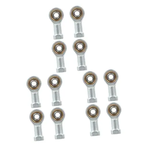 Produktbild: ULTECHNOVO 12 Stk Gelenklager Metalllager Stangenenden aus Aluminium Maschinenstangenkopflager stoßverbinder Pleuellager Maschinen-Innengewindeanschluss Fischauge Universal- Rostfreier Stahl