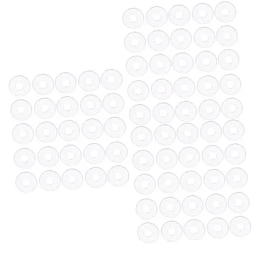 Produktbild: ULTECHNOVO 3er-set Vinyl-ersatzscheiben-sortiment 50 Flache Unterlegscheiben Für Duschtürgriffe Und Wasserhähne Einfache Installation 50 Stück * 3