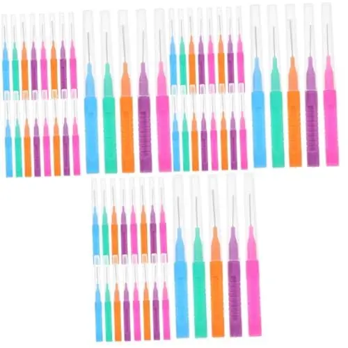 Produktbild: ULTECHNOVO 150 Stk Interdentalbürste Zahnseidebürste Zahnbürsten für Zahnspangen Zahnzwischenraumbürste Zahnlückenbürste Picks für Zahnspangen Zahnstocher für Zahnspangen Edelstahl 304