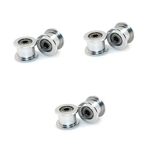 Produktbild: ULTECHNOVO 3 Sätze 3d-drucker Zahnriemen Umlenkrolle 5 Mm Bohrung Aluminium 6 Mm Gürtel Zum Fräsen 5 Stück * 3