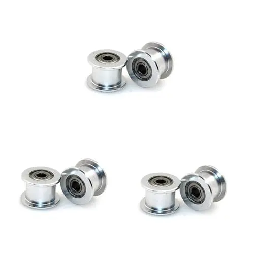 Produktbild: ULTECHNOVO 15 Stk Riemenspannrolle hobelmaschinen abrichte hobelmaschine bohrmaschinen bohr fräsmaschine Zahnriemenrad bohnermaschine Zahnriemen-Umlenkrolle Zahnriemenscheibe Silver