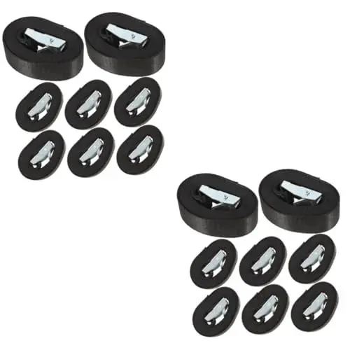 Produktbild: ULTECHNOVO 16 STK Kajakschnalle Bungee-seile Spanngurte Für Schwere Beanspruchung Nockenschnallenriemen Bungee Seil Schnallenriemen Verstellbar Kabelhaken Spanngurte Für Gepäck Nylon
