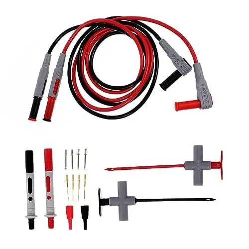 Produktbild: ULTECHNOVO 16-teiliges Multimeter-testkit – Pvc-isolierter Test Mit Bananensteckern – Sicher Genau Für Den Einsatz in Der Automobil- Elektro- Und Bildungsbranche