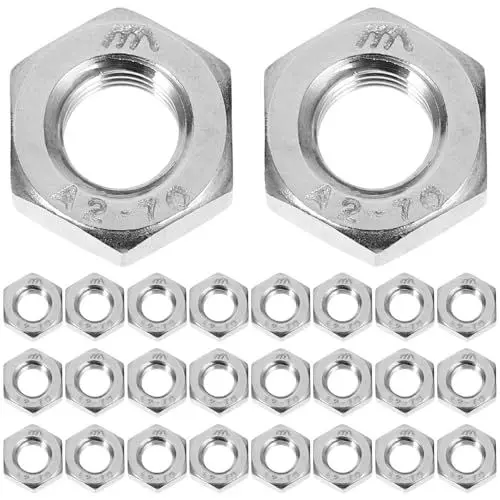 Produktbild: ULTECHNOVO Mutternsatz Aus Edelstahl 304 180-teiliger Mutternsatz Sechskantgewindemuttern Für Maschinen Lampenherstellung Mutternbefestigungen