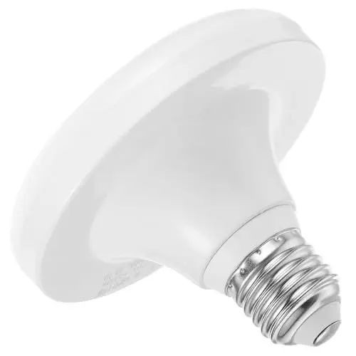 Produktbild: ULTECHNOVO 18-W-E27-Led-Glühbirne 4-Zoll-Ufo-Led-Lampe Glühlampenäquivalent Flache Hochleistungs-Led-Glühbirne Für Zuhause Zelt Garage Haustür Treppe Flur E27-Glühbirnensockel