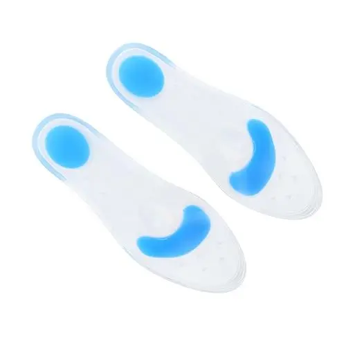 Produktbild: ULTECHNOVO 1 Paar Athletische Massage-einlegesohle Plantarfasziitis-einsätze Einlegesohlen Mit Hohem Absatz Laufsohlen Sport-einlegesohle Transparente Einlegesohlen Aus Silikon Pflege Schuh