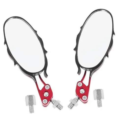 Produktbild: ULTECHNOVO 2 Stücke Universal Rückspiegel Lenker Montieren Vision Rot Spiegel