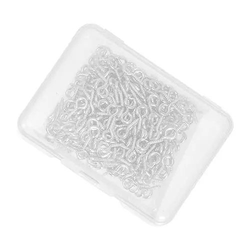 Produktbild: ULTECHNOVO Schmuckherstellungs-schraubenösen 10 Mm Eisen/kunststoff Selbstschneidende Metall-ösenschrauben für Projekte