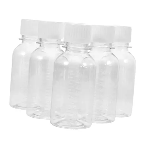 Produktbild: ULTECHNOVO 1 Satz Pillendose Pille Tablettenfläschchen Pille Behälter Flasche Aufbewahrungsbehälter Für Medikamente Pillentrageflasche Tabletten-pulverhalter Das Haustier Transparent 6st