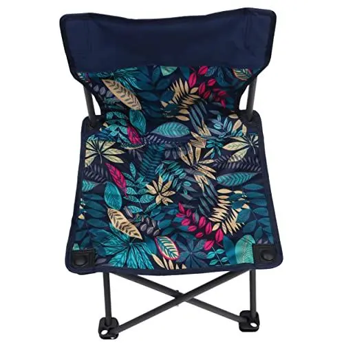 Produktbild: ULTECHNOVO 1 Stück Faltbarer Campingstuhl Leichter Tragbarer Anglerstuhl für Outdoor Aktivitäten Klappstuhl Dunkelblau für Strand Wandern Angeln und Reisen Design mit Tragetasche