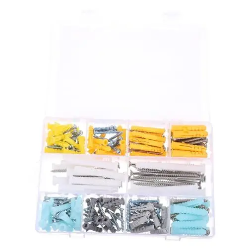 Produktbild: ULTECHNOVO 1satz Drywall Anchors Und Schrauben Für Bilderrahmen Teile Kit Mit Wandankern Und Verzinkten Schrauben Für Gipskarton