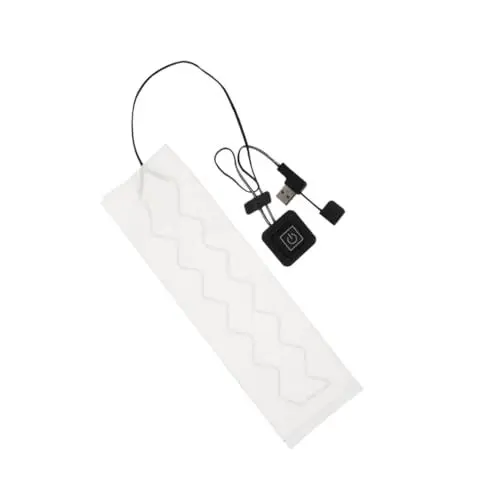 Produktbild: ULTECHNOVO 1stk Fieberblatt Batteriebetriebenes Heiz-nackenkissen Schal Heizung Winterheizschal Wiederaufladbarer Schal Nackenkissen Mit Usb-heizung Pad Gepolstert Kohlefaser Elektrisch Weiß