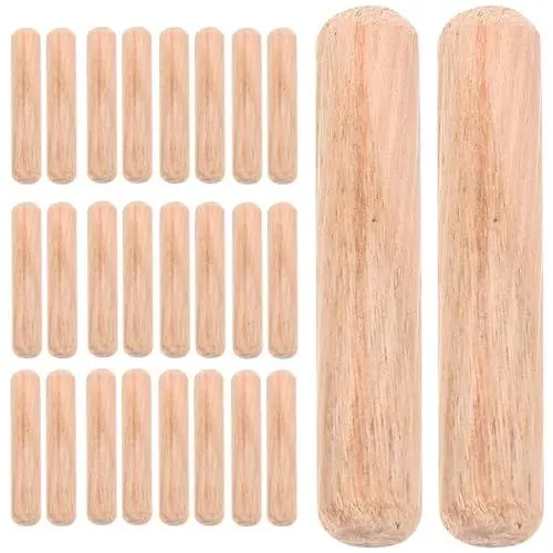 Produktbild: ULTECHNOVO 200 Stück Holzdübel Handwerkliche Holzstifte Für Möbel Regale Heimgebrauch Holzarbeiten