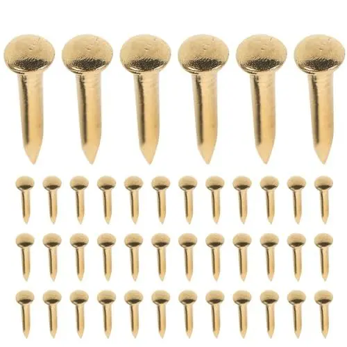 Produktbild: ULTECHNOVO Messingnägel 200 Stück 8 Mm Rund Miniatur-nägel Dekorative Möbelscharniere Bastelprojekte (kanada)