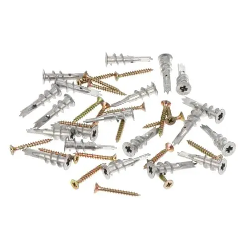 Produktbild: ULTECHNOVO 20St Dehnschraube Dübel-Schrauben-Sortiment-Kit selbstbohrender Ankersatz Wanddübel ankerschrauben wandverkleidung mit Schrauben selbstbohrende aus Zinklegierung Silver