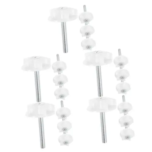 Produktbild: ULTECHNOVO 20 STK Befestigungsbolzen Griffe Bettkopfteilbefestigungen ersatzteile für gartenmöbel Sofa zubehör Schrauben Kopfteilbeschläge für Betten Bettkopfteilbeschläge Verzinkter Stahl
