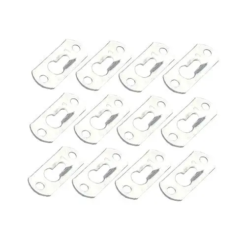 Produktbild: ULTECHNOVO 2 Löcher Befestigungsplatte 20 Stück Flache Reparatur Ausbesserungsplatten Eisen Eckcode Starke Möbelverbindung