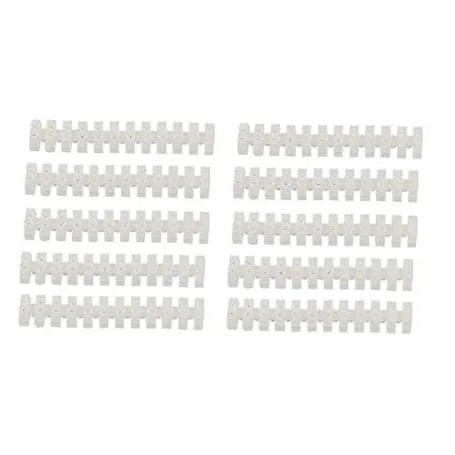 Produktbild: ULTECHNOVO 20st Stoßverbinder Klemmleiste Terminal-barrierestreifen Elektrischer Kabelanschluss Kabel Verbinder Schrauben Klemmenblock 10 a Weiß