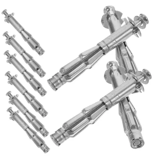 Produktbild: ULTECHNOVO Gipskarton-wanddübel-set 22 Sets Mit Hohlwandbefestigungen Ankern Bolzen- Und Schraubenbefestigungen Einfach Zu Verwendende Dehnschrauben