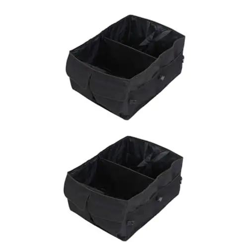 Produktbild: ULTECHNOVO 2Er-Box Aufbewahrungskiste Kofferraum-Organizer suv zusammenklappbarer Kofferraum-Organizer aufbewahrungsdose storage boxes Werkzeugkasten Vorratsbehälter Stammspeicher Autotasche