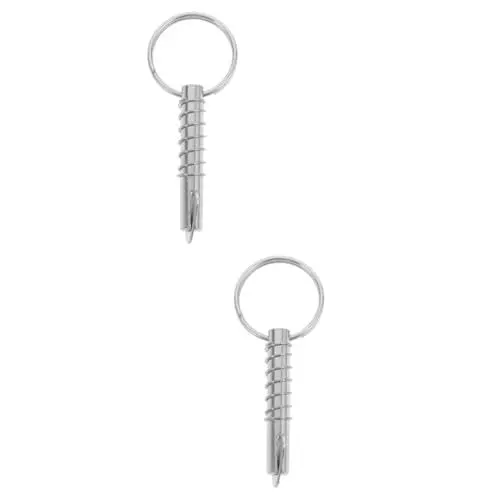 Produktbild: ULTECHNOVO 2St Bootsteile und -zubehör plug klinkenstecker Bootssicherheitsnadel boot zubehör Schnellverschluss Deckbackenstift Abfluss Bausätze Bootszubehör Sicherheitsnadel für Boote Silver