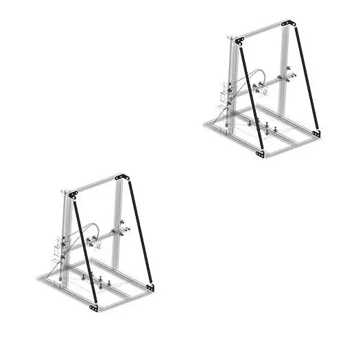 Produktbild: ULTECHNOVO 2St Stangenbausätze für 3D-Drucker Rutensätze Integriertes Display für 3D-Drucker Stangenteile für 3D-Drucker Zubehör für 3D-Drucker-DIY-Teile 3D-Bausatz 3d drucker zubehör Black