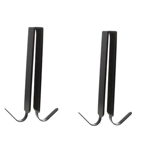 Produktbild: ULTECHNOVO 2St Türhaken towel hook gardarobenhaken Jackenaufhänger Badezimmerhaken für die Tür Kleiderbügel Handtuchhalter über den Türhängern über der Türgarderobe Glastür anschließen