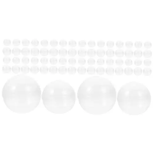 Produktbild: ULTECHNOVO 2 Sätze Gacha-schale Spielzeugboxen Geschenkverpackung Sammlerstücke Kunststoffbehälter Sammelbehälter Leere Bälle Runde Kugel Gastgeschenke Plastik Transparent 200 Stück * 2