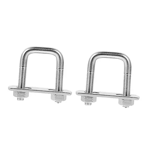Produktbild: ULTECHNOVO 2 Stk U-bolzen Du Schraubst U Rohrschellenschrauben Stange u Bolzen Rundbogenschraube U-förmige Rohrbolzen Hardware u Schrauben Hardware-schraube Rostfreier Stahl Silver