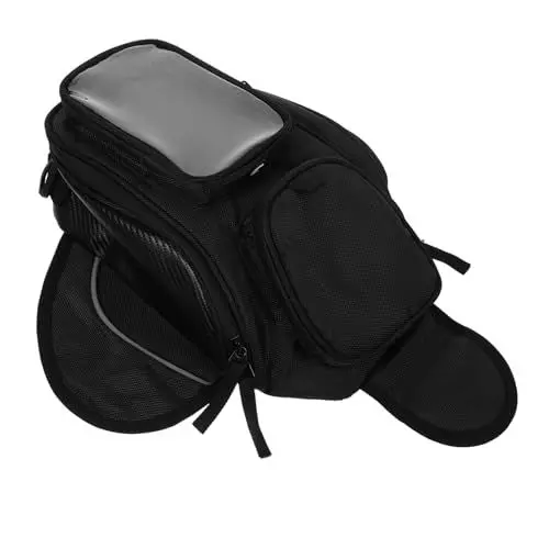 Produktbild: ULTECHNOVO 2st -gepäcktasche Tragbarer Tankrucksack Für Tankrucksäcke Für Motorräder Tankrucksack Magnetisch Motorradtasche -tankrucksack Stoff Black