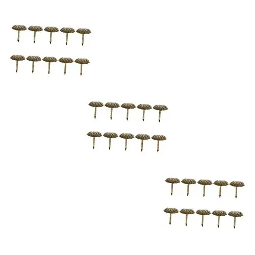 Produktbild: ULTECHNOVO 300 Stk Polsternägel Sofa Daumen Antiker Kopfnagel Polsternieten Stühle Möbel Stuhlnägel Antike Nagelnadel Aus Messing Nagelköpfe Für Polstermöbel Daumennagel Reißzwecke Eisen Holz