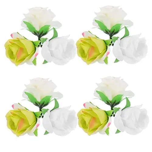 Produktbild: ULTECHNOVO 30Stücke Künstliche Rosenköpfe aus DIY Dekorationsmaterial für Hochzeiten Partys und Wohnräume und Kreative Bastelprojekte