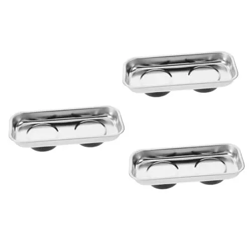 Produktbild: ULTECHNOVO 3St Werkzeugschale für die Autoreparatur magnetische Werkzeugablage Aufbewahrungsschale für magnetische Teile Magnetische Werkzeugschale Teile Aufbewahrungsschale Tablett Teilefach