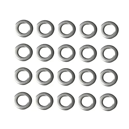 Produktbild: ULTECHNOVO 50 Stück Metalldichtungen Runde Abstandshalter Für Schrauben Zubehör Schmuckherstellung Modernes Design Edelstahl 304