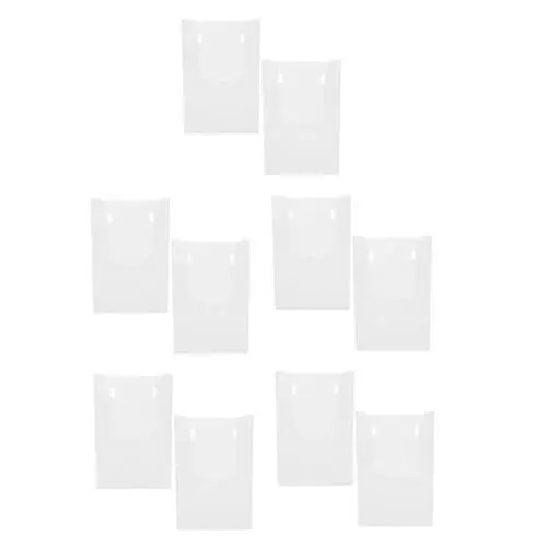 Produktbild: ULTECHNOVO 5 Sätze Daten-rack- Wandmontierter Broschürenhalter Zeitschriftenhalter Dokumentenhalter Durchsichtiger Prospekthalter Papierständer Acryl Transparent 2 Stück * 5