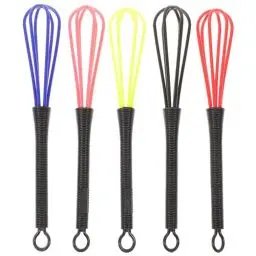 Produktbild: ULTECHNOVO 5 Stück Plastik Mini Schneebesen Bunte Salon Friseur Farbstoff Ballon Draht Rührer Eierschläger Mixer Küchenmischer Werkzeug zum Kochen Keramiksauce (Zufällige Farbe)