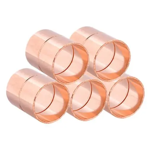 Produktbild: ULTECHNOVO 5 Pcs Kupfer Kupplung Armaturen Gerade Kupplung Anschlüsse Kupfer Armaturen für und