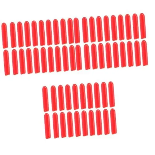 Produktbild: ULTECHNOVO 600 Stk Gummi Kappe Schraubenschutzabdeckung Hausbedarf Pvc-schraubenabdeckung Möbelschraubenabdeckung Möbelschutz Möbelschrauben-dekorabdeckung Rot Pvc-weichkleber