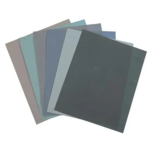 Produktbild: ULTECHNOVO Vielseitiges 6-blatt-schleifpapier-set Körnung 1200/1500/2000/2500/3000/4000 Nass-/trocken-schleifpapier Für Holzbearbeitung Automobil- Und Metallprojekte
