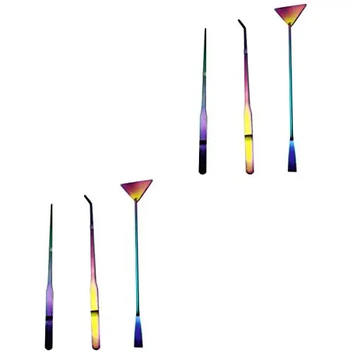 Produktbild: ULTECHNOVO 6 STK Aquarium Wasserpflanze Clip Wasserpflanzen Reinigungsgeräte Aquascaping-Tool Pinzette Für Aquarien Fisch-Starter-kit Aquarienspatel Spachtel Rostfreier Stahl Glas 27c Wäscher