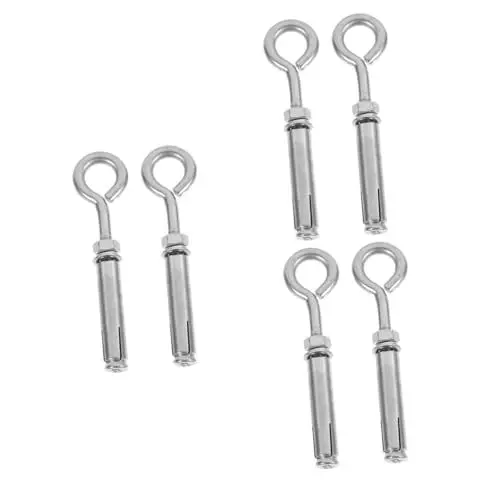 Produktbild: ULTECHNOVO 6 Stk Dehnschraube edelstahlhaken wandverkleidung betonschrauben Betonanker wand polster roststop Ringschrauben Hochleistungswandbolzen Spreizwandanker Deckenanker Rostfreier Stahl