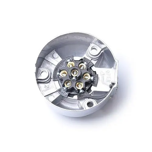 Produktbild: ULTECHNOVO 7-poliger Rv- Für Standard-autoanhängersteckdose 12 V Aluminiumlegierung A0201