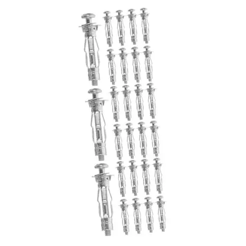 Produktbild: ULTECHNOVO 90 Stk Stahl-Trockenbauschrauben Spreizdübel Spreizmutter Wandanker aus Beton Galvanisierte Schrauben gipskartonplatten Gewindemuttern Buchsenmuttern mit Schrauben Verzinkter Stahl