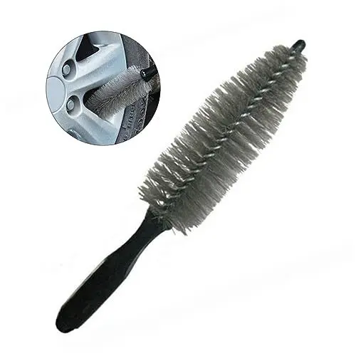 Produktbild: ULTECHNOVO Auto-felgenbürste Auto-felgenbürste Robuste Borsten Kratzfest 32 cm Größe für Die Reinigung Von Naben und Reifen