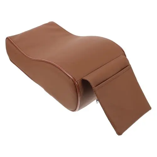 Produktbild: ULTECHNOVO Auto-armlehnenbox-matte Polster Für Autotürarmlehne Auto Tür Armlehne Kissen Armlehnenkissen Armlehnenauflage Für Auto Ellbogenstütze Für Autotüren Autozubehör Coffee Leder