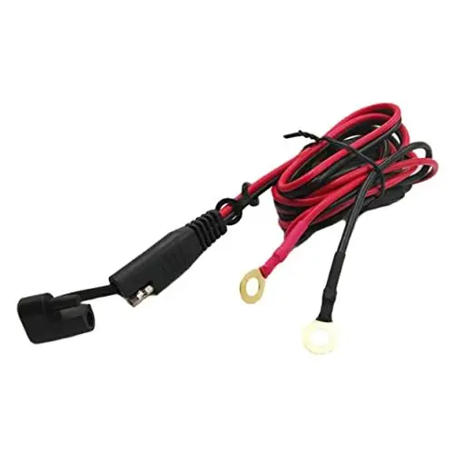 Produktbild: ULTECHNOVO Sae auf Rundklemmenstecker Stromkabel für Motorradbatterien Solarpanel-verlängerungskabel Automatisch Zurücksetzbare Sicherung Marine-lkw 1 M Länge
